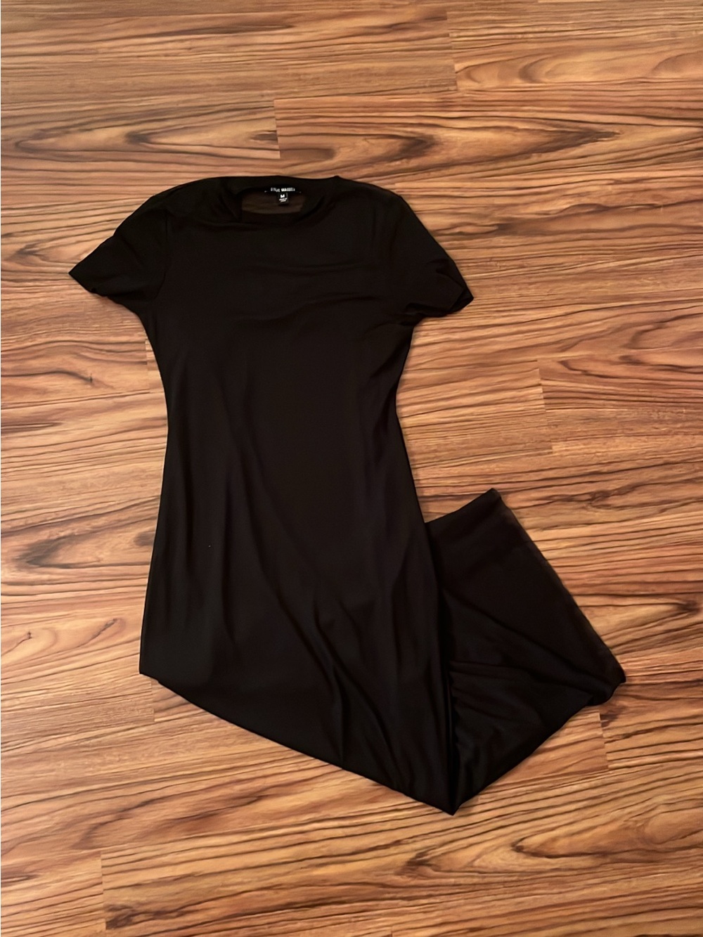 Steve Madden Mesh Black Maxi Dress